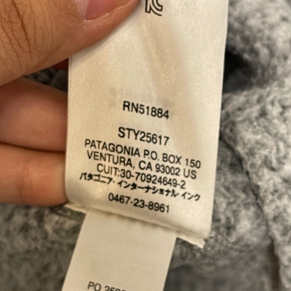 Patagonia Worn Wear Better Sweater Womens Medium Heather Gray Fleece Jersey Trim - Picture 10 of 16